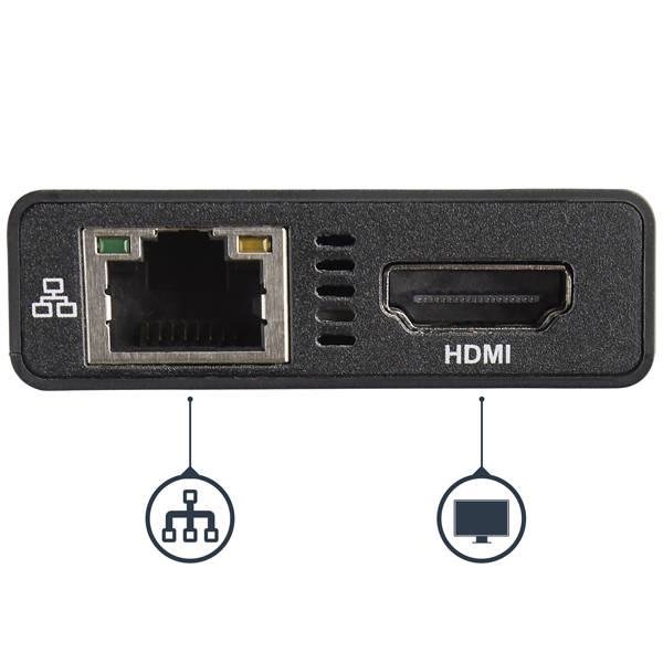 USBType-C接続マルチアダプタ4KHDMI対応2xUSB-Aポート60WUSBPowerDeliveryGbEポート