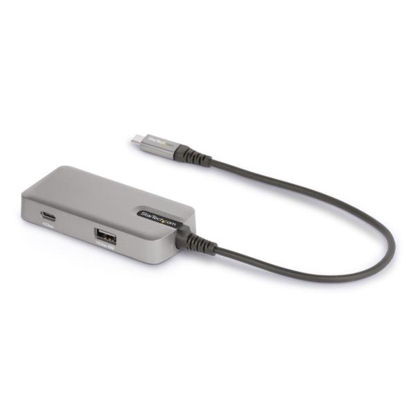 USBType-Cマルチ変換アダプター/ノートPCドッキングステーション/4K60HzHDMI2.0/3ポート10GbpsUSBハブ/100WUSBPD/タイプC対応トラベルドック/25cmケーブル