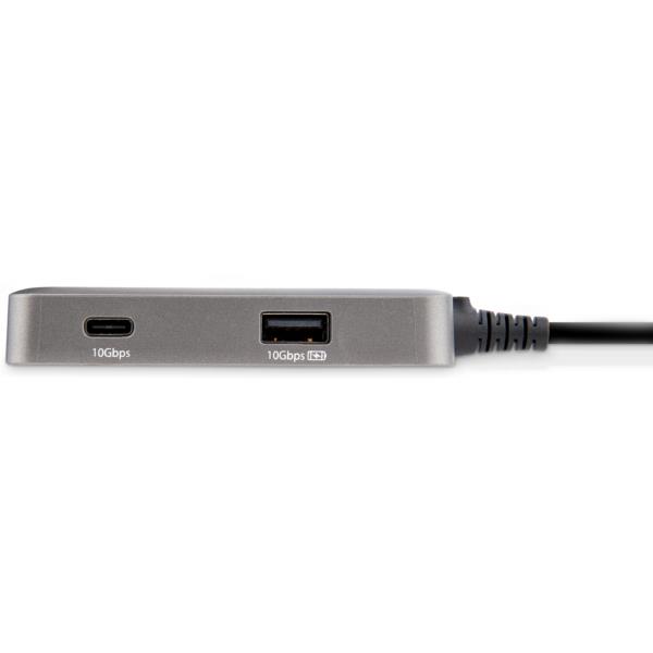USBType-Cマルチ変換アダプター/ノートPCドッキングステーション/4K60HzHDMI2.0/3ポート10GbpsUSBハブ/100WUSBPD/タイプC対応トラベルドック/25cmケーブル