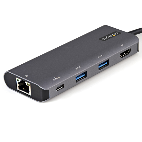 USBType-Cマルチ変換アダプター10Gbps対応USB-CマルチハブHDMI(4K30Hz)/100WPD(パススルー対応)/3ポートUSBハブ/ギガビット有線LANポート