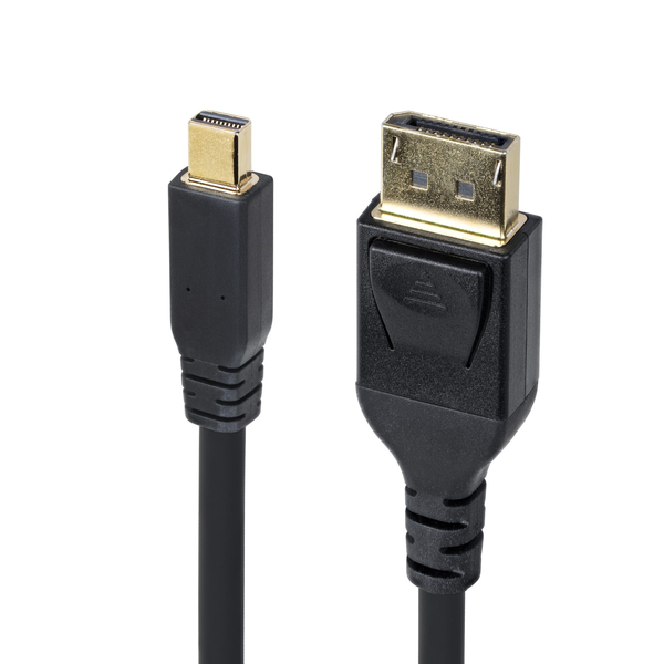Mini DisplayPort - DisplayPort 1.4変換ケーブル/3m/8K60Hz/ブラック/映像変換