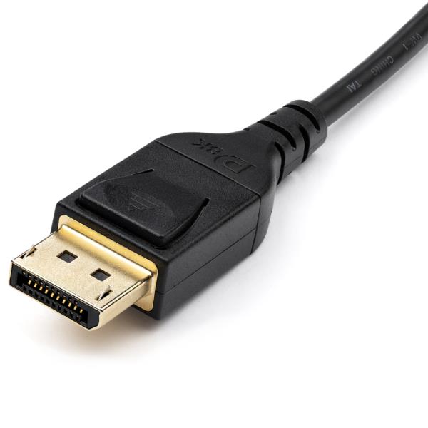 MiniDisplayPort-DisplayPort1.4ケーブル/2m/VESA規格認定品/8K60Hz、4K120Hz対応/MiniDP-DP変換モニターケーブル/HBR3/HDR