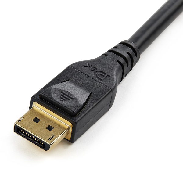 DisplayPort1.4ケーブル-4m/VESA認定/8K(60Hz)/HBR3/HDR/ラッチ付きコネクタ/ライフタイム保証