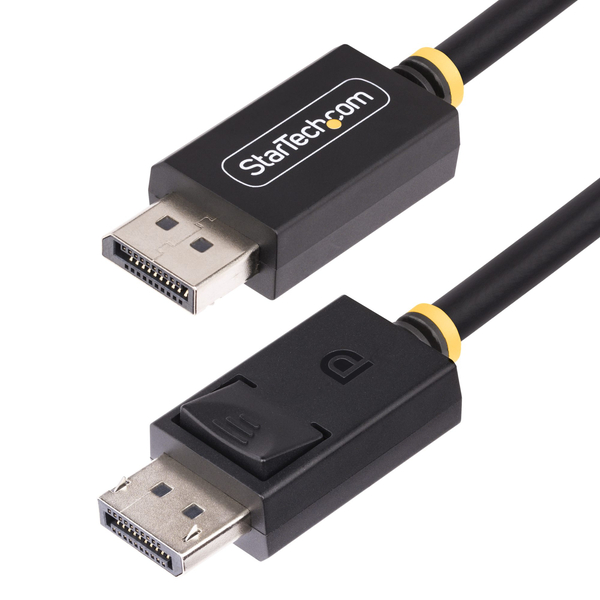DisplayPort 2.1ケーブル/1.8m/8K4K/40Gbps/VESA/ラッチ付/ブラック/モニターケーブル