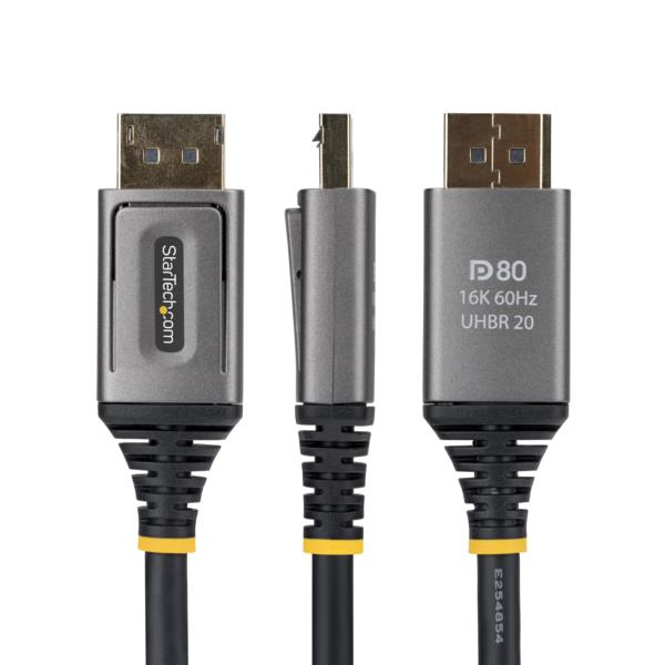 DisplayPort 2.1ケーブル/1m/8K60Hz・8K240Hz/DP80 VESA準拠/DSC1.2a