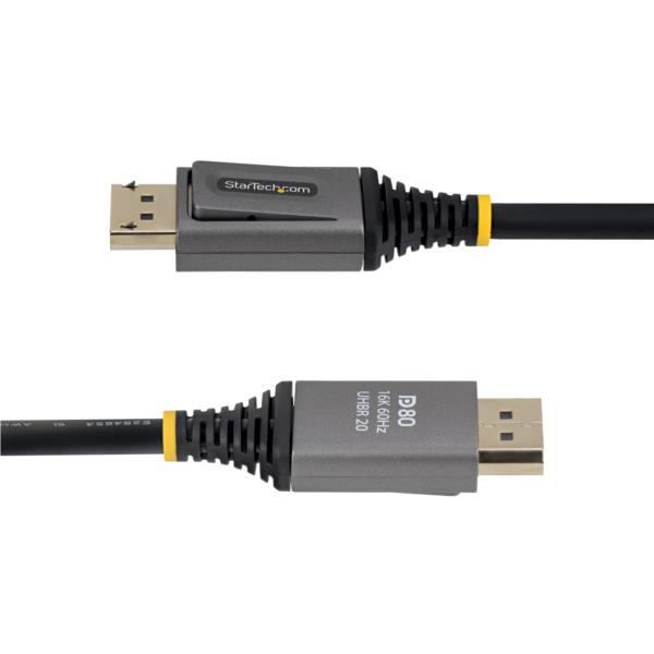 DisplayPort 2.1ケーブル/50cm/8K60Hz・8K240Hz/DP80 VESA準拠/DSC1.2a