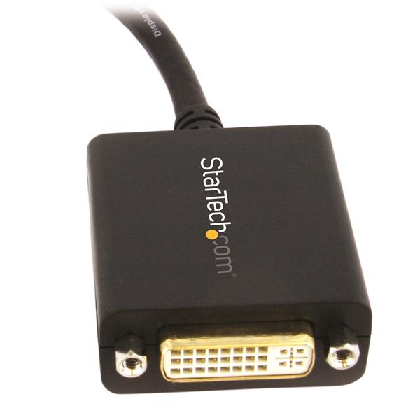 DisplayPort(オス)-DVI(メス)変換アダプタ黒ディスプレイポート/DP-DVI-I(29ピン)シングルリンク変換ケーブル1920x1200ブラック