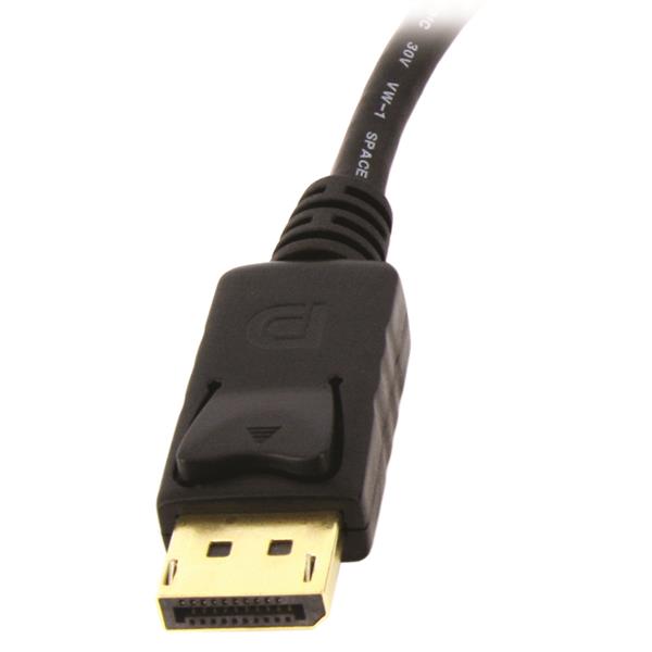 DisplayPort(オス)-DVI(メス)変換アダプタ黒ディスプレイポート/DP-DVI-I(29ピン)シングルリンク変換ケーブル1920x1200ブラック