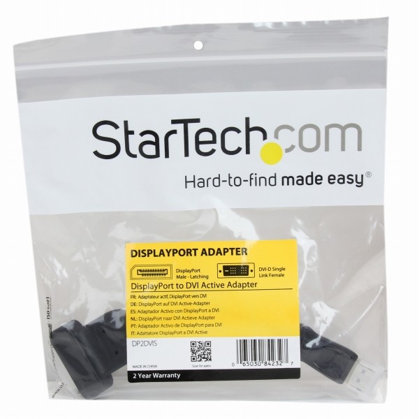 DisplayPort(オス)-DVI(メス)アクティブ変換アダプタディスプレイポート/DP-DVI-D(25ピン)シングルリンク変換ケーブル1920x1200ブラック