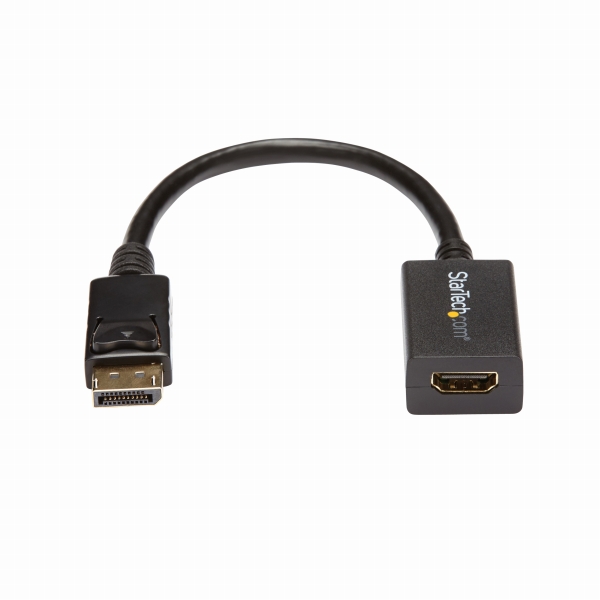 DisplayPort(オス)-HDMI(メス)変換アダプタディスプレイポート/DP-HDMI変換ケーブル1920x12005.1ch音声出力対応ブラック
