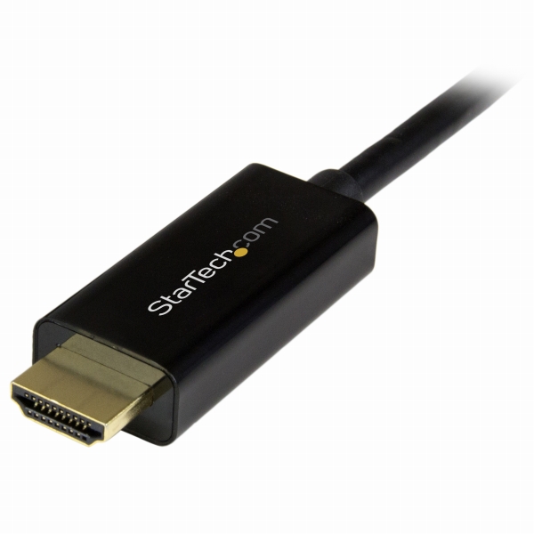 DisplayPort-HDMI変換ケーブル2m4K解像度/UHD対応ディスプレイポート（DP）-HDMIアダプタ（ケーブル内蔵）オス/オス