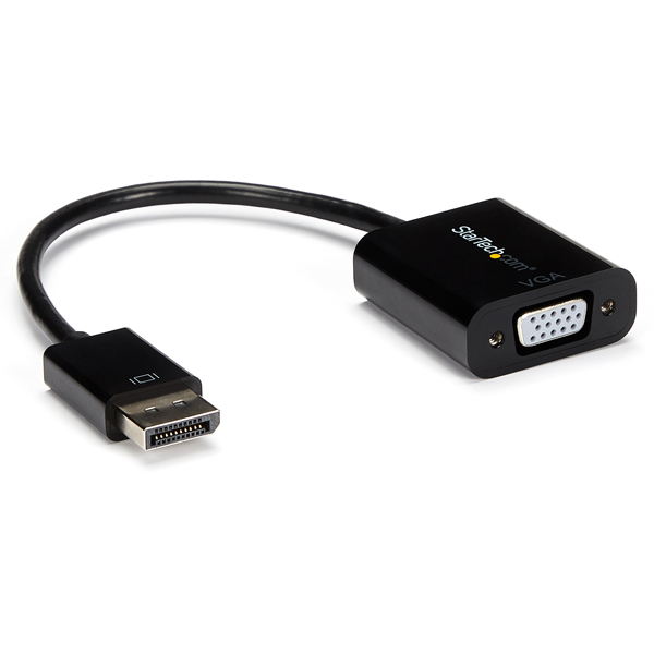 DisplayPort(オス)-VGA(メス)変換アダプタディスプレイポート/DP-VGA(D-Sub15ピン)変換ケーブル1920x1200ブラック