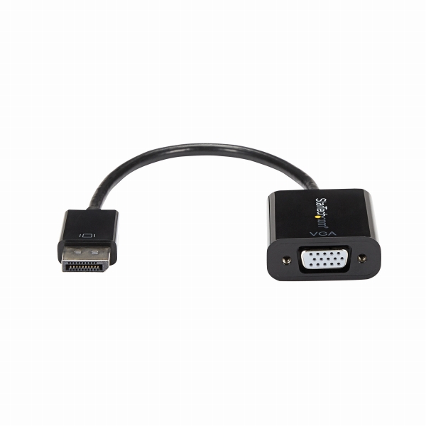 DisplayPort(オス)-VGA(メス)変換アダプタディスプレイポート/DP-VGA(D-Sub15ピン)変換ケーブル1920x1200ブラック