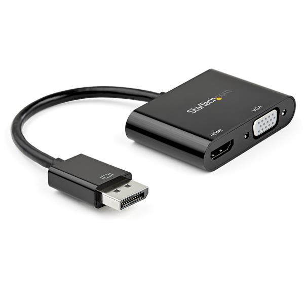 DisplayPort-HDMI/VGA変換アダプタ4K/60Hz対応Mac/Windows対応2-in-1式アダプタ