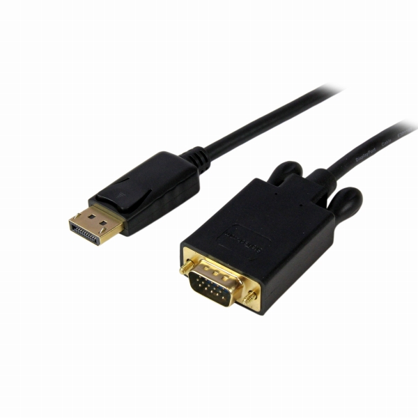 DisplayPort-VGA変換ケーブル91cmディスプレイポート/DP（オス）-VGA（オス）1920x1200