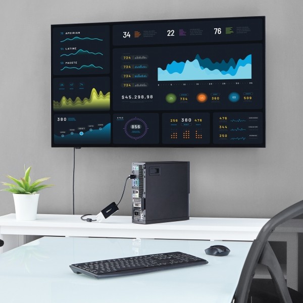 DisplayPort-VGA/DVI/HDMI変換アダプタスリーインワン・ディスプレイポート/DP変換ケーブル1920x1200/1080pブラック