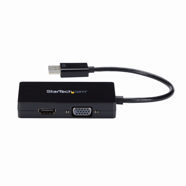 DisplayPort-VGA/DVI/HDMI変換アダプタスリーインワン・ディスプレイポート/DP変換ケーブル1920x1200/1080pブラック