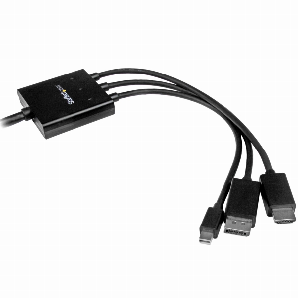 HDMI/DisplayPort/MiniDisplayPort-HDMI変換アダプタケーブル2mHDMI/ミニディスプレイポート/ディスプレイポート（オス）-