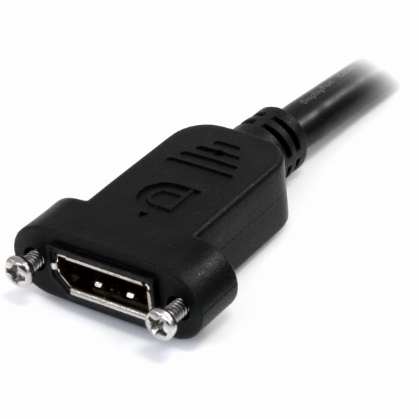 91cm20ピンDisplayPort延長ケーブルパネルマウント型ディスプレイポート(20pin)オス/メス