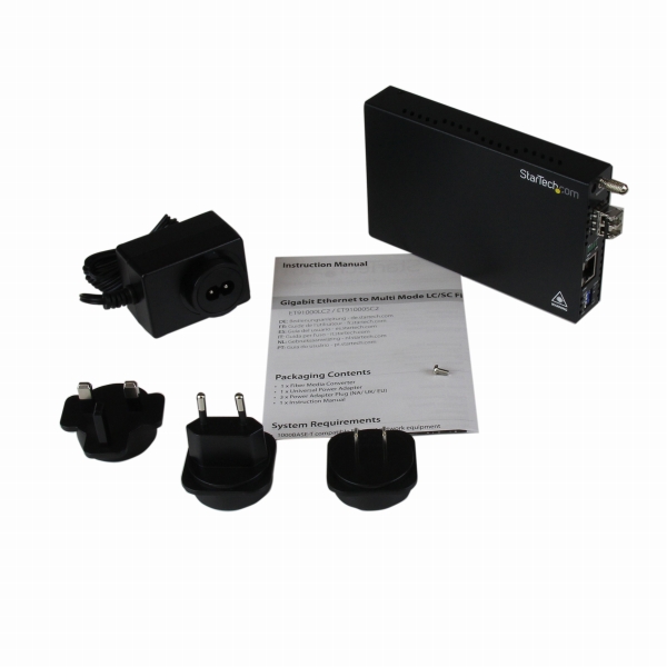 ギガビットイーサネット1000Mbps対応光メディアコンバーターマルチモード用LCコネクタ550mJumboFrame対応1000Base-T-1000Base-LX/SX変換
