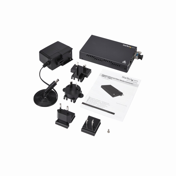 ギガビットイーサネット対応光メディアコンバータ1000BASE-T(RJ45)-1000BASE-LX(シングルモードLC)20km