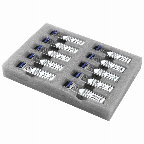 SFPモジュール10個入りパックCisco製GLC-LH-SM互換1000BASE-LX/LH準拠光トランシーバ