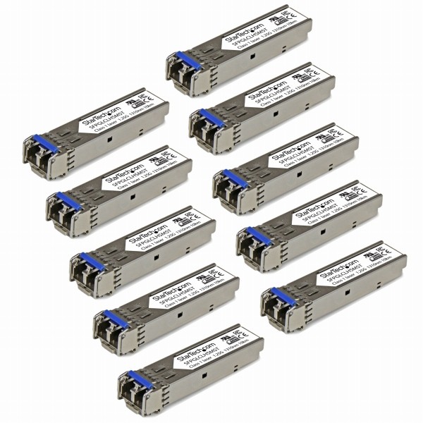 SFPモジュール10個入りパックCisco製GLC-LH-SM互換1000BASE-LX/LH準拠光トランシーバ