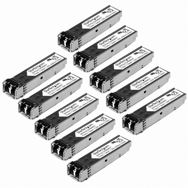 SFPモジュール10個入りパックCisco製GLC-SX-MM互換1000BASE-SX準拠光トランシーバ