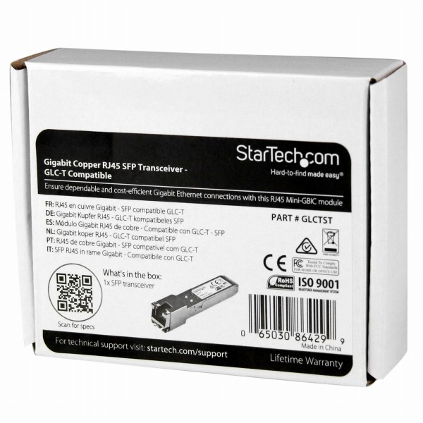 SFPモジュールCisco製GLC-T互換1000BASE-T準拠RJ45銅線トランシーバ