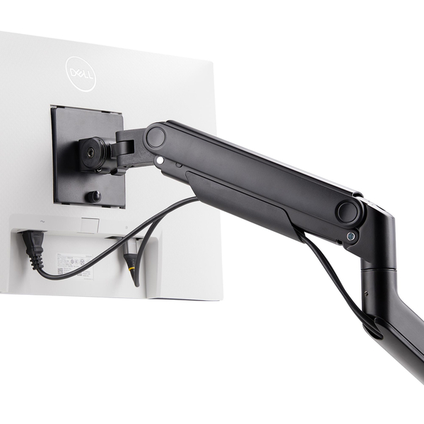 モニターアーム/クランプ&グロメット/1画面/最大49インチ 曲面モニター対応/耐荷重20kg/ディスプレイアーム