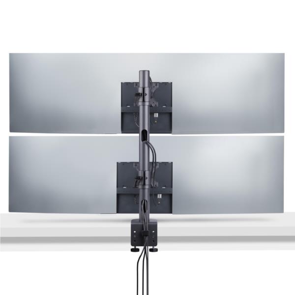 モニターアーム/Cクランプ/2画面/最大49インチ/16:9/32:9/耐荷重32kg/VESA/ディスプレイスタンド