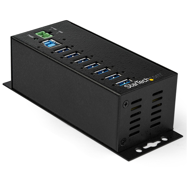 7ポート産業用USB3.0ハブESD&350Wサージ保護