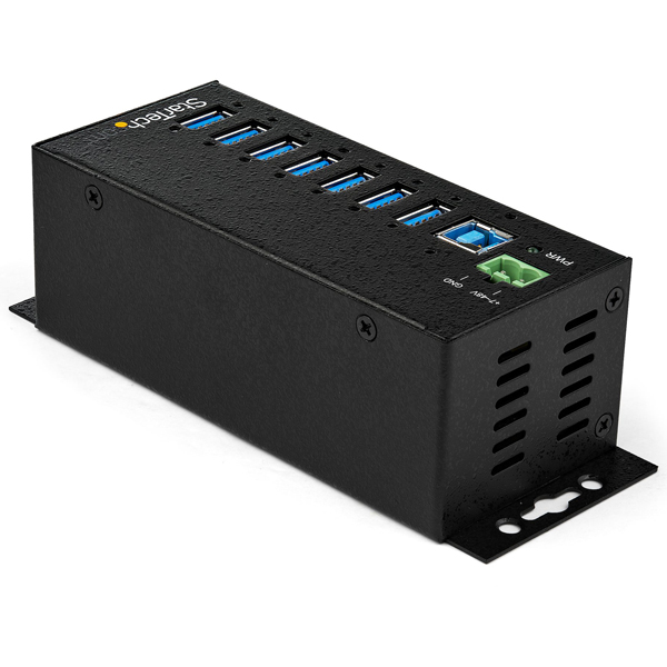 7ポート産業用USB3.0ハブESD&350Wサージ保護