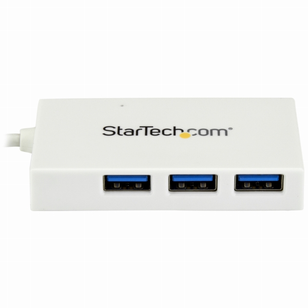 USBType-C接続4ポート増設USB3.0ハブUSB-C-1xUSB-C/3xUSB-AホワイトUSBバスパワー対応