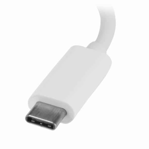 ギガビットEthernetポート搭載3ポートUSB3.0ハブUSBType-C接続USB3.0ハブ搭載有線LANアダプタホワイト