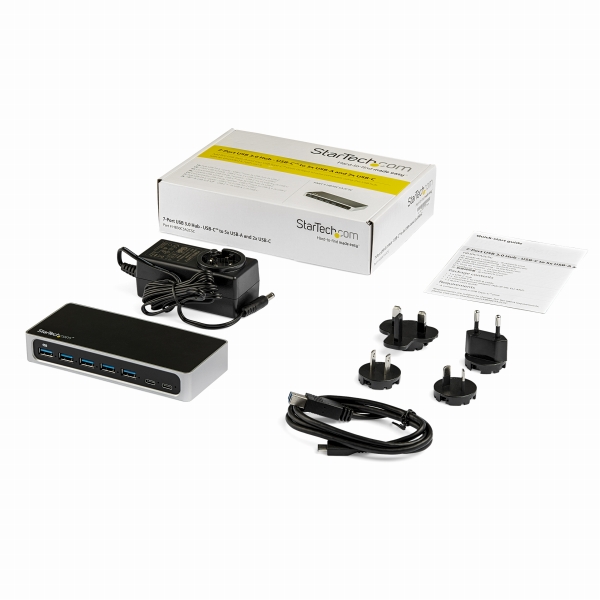 7ポートUSB-CハブUSB-C-5xUSB-A+2xUSB-CUSB3.0準拠USBType-C接続専用ハブ