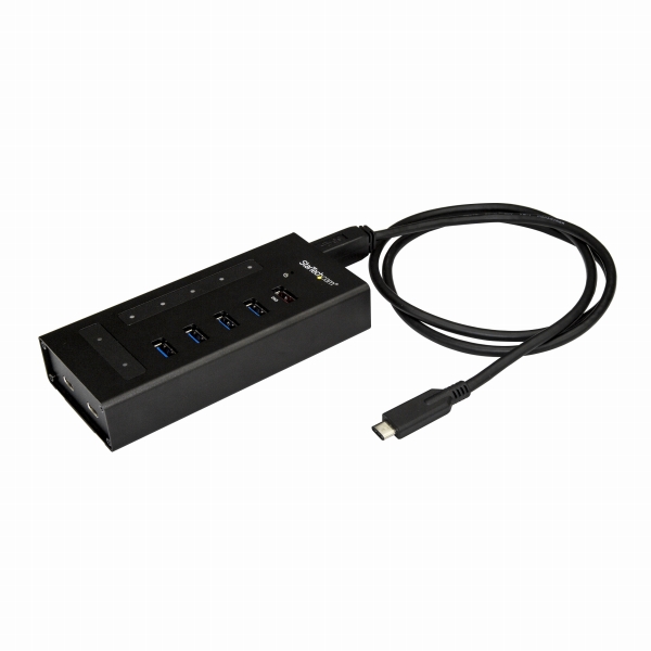 USBType-Cコネクタ搭載7ポートUSBハブ金属ケースUSB-C-5xUSB-A/2xUSB-CUSB3.1Gen1(5Gbps)産業用USBハブ