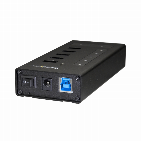 USBType-Cコネクタ搭載7ポートUSBハブ金属ケースUSB-C-5xUSB-A/2xUSB-CUSB3.1Gen1(5Gbps)産業用USBハブ