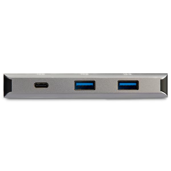 3ポートUSB-Cハブ 有線LANポート 10Gbps 2x USB-A／1x USB-C 25cmホストケーブル