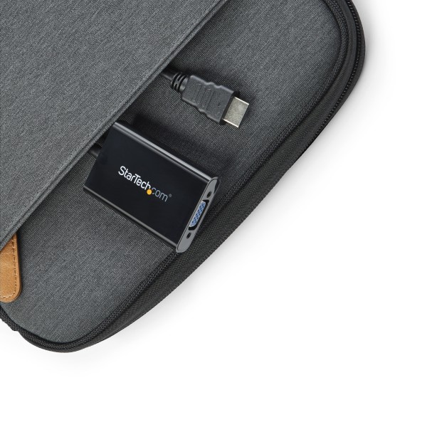 HDMI-VGA変換アダプタ/コンバータ（オーディオ対応）HDMIオス-アナログRGB(D-Sub15ピン)メス変換コネクタ1920x1080