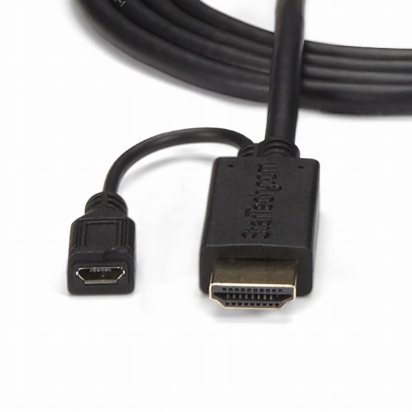 HDMI-VGAアクティブ変換ケーブルアダプタ1.8m1920x1200/1080pHDMI(オス)-アナログRGB/D-Sub15ピン(オス)