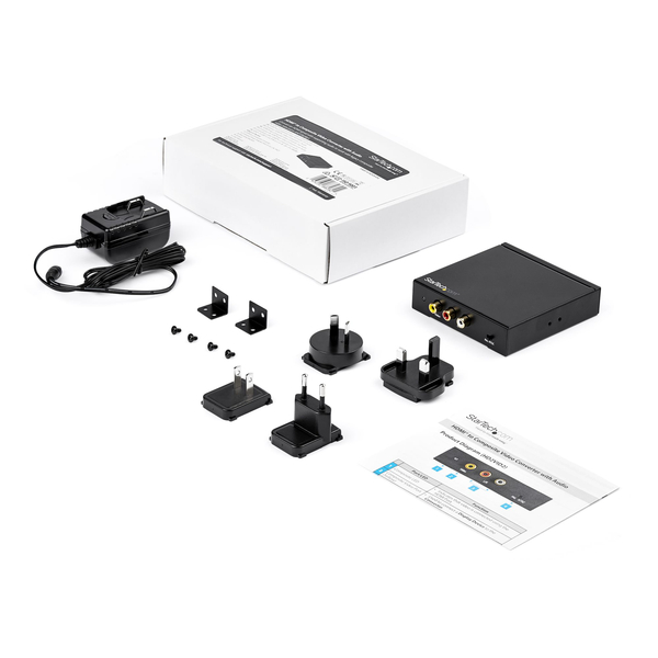 HDMI - コンポジット変換コンバーター 入力:HDMI/出力:RCA NTSC/PAL切替スイッチ 1080p対応