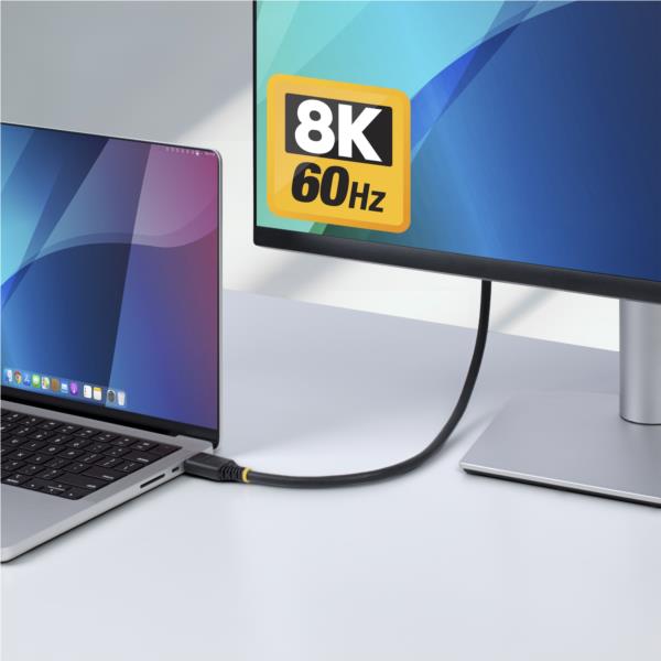 HDMI 2.1ケーブル/4m/8K60Hz/48Gbps/HDR10+ eARC/柔らか/TV モニター接続用