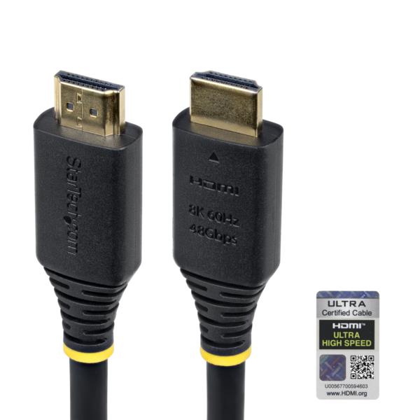 HDMI 2.1ケーブル/5m/8K60Hz/48Gbps/HDR10+ eARC/柔らか/TV モニター接続用