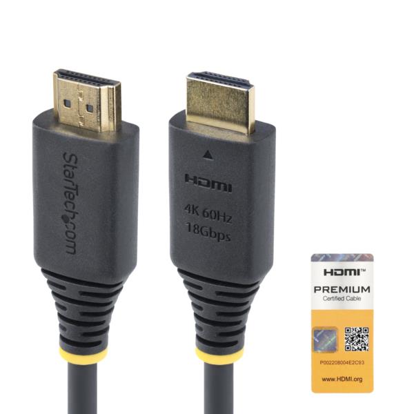 HDMI 2.0ケーブル/2.4m/4K60Hz 1440p 144Hz/Premium HDMI/TV パソコン接続