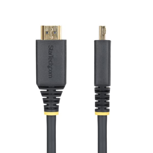HDMI 2.0ケーブル/30cm/抜け防止コネクター/ハイスピード/4K60Hz/HDR10/ブラック/抜けにくい