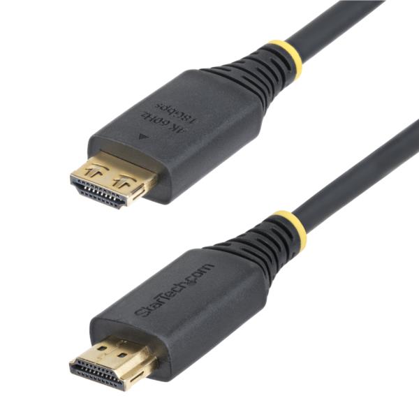 HDMI 2.0ケーブル/50cm/抜け防止コネクター/ハイスピード/4K60Hz/HDR10/ブラック/抜けにくい