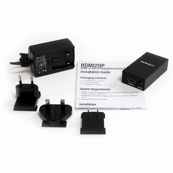 HDMI/DVI-DisplayPortアクティブコンバーターHDMI入力-DP/ディスプレイポート出力変換アダプタ