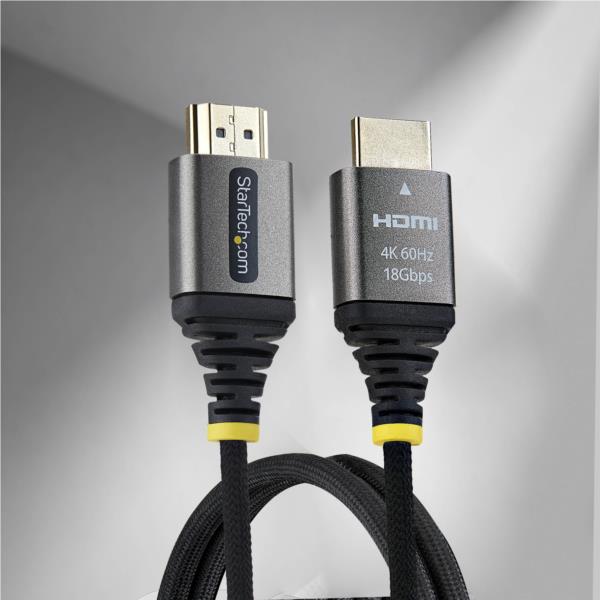 HDMI 2.0ケーブル/フレキシブル/50cm/4K60Hz/18Gbps/Premium HDMI/会議室AV環境用