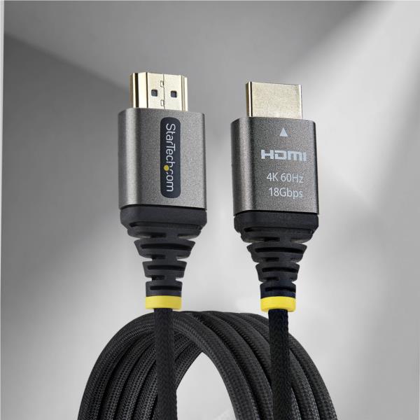 HDMI 2.0ケーブル/フレキシブル/1m/ 4K60Hz/18Gbps/Premium HDMI/会議室AV環境用